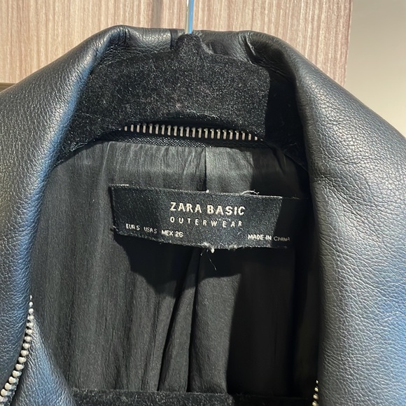 Zara Leather Coat - Picture 2 of 7